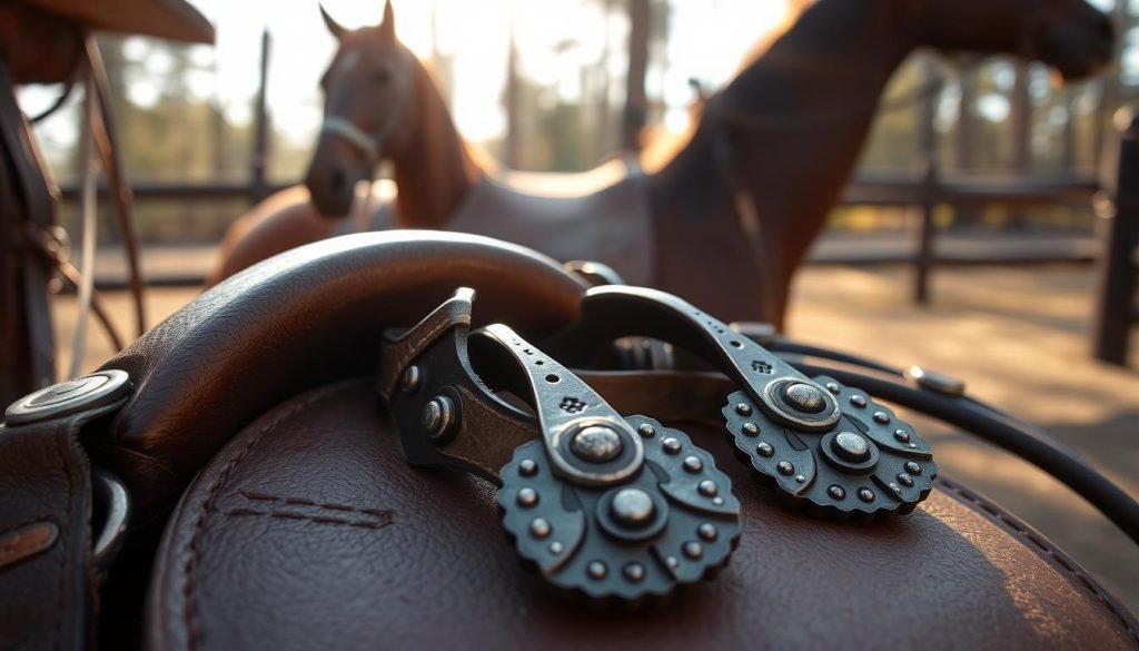 Spurs in horse training Spurs in horse training