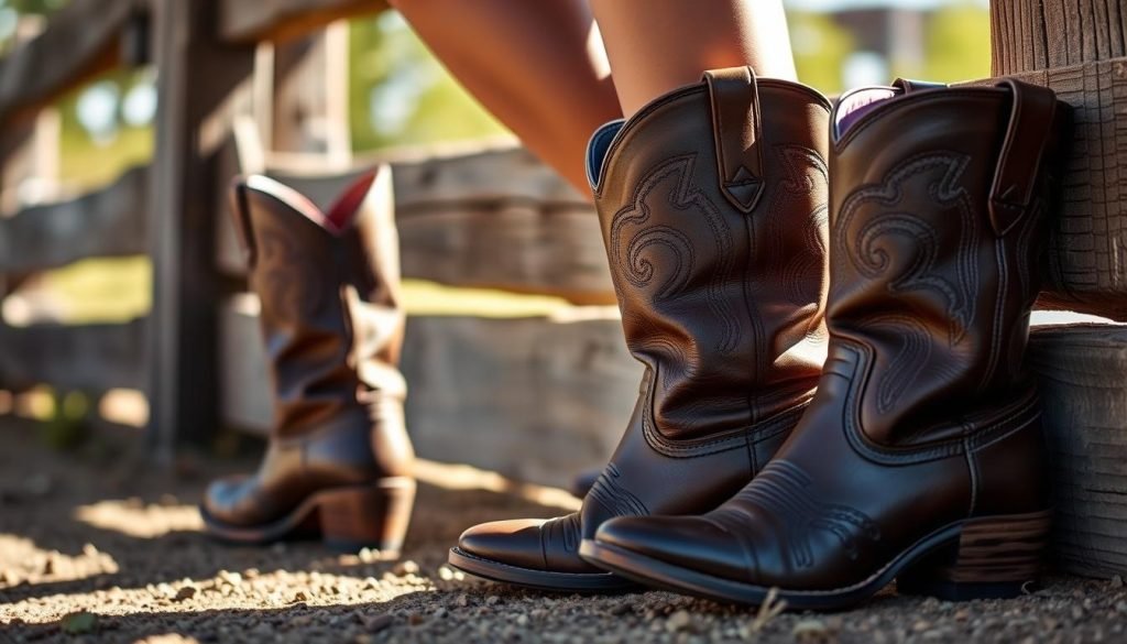comfort and heel height in Western riding boots