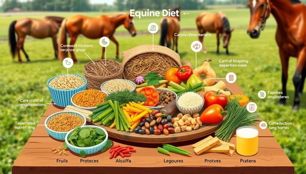 macronutrients in equine diet